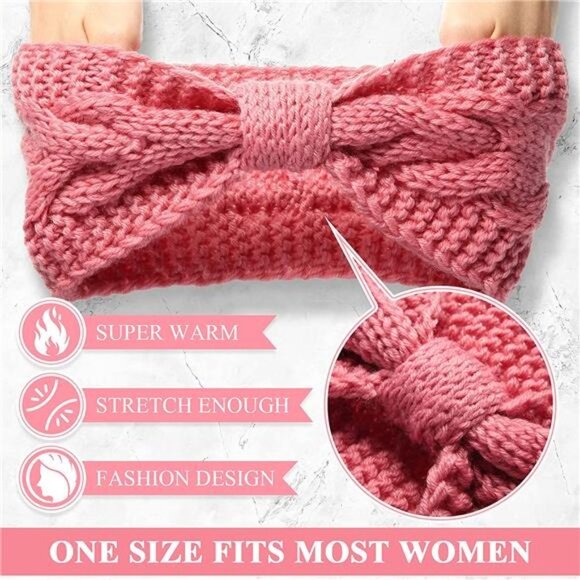 13 Pieces Women Ear Warmer Winter Knitted Headband main image 4